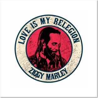 Retro Style Fan Art Design ziggy Marley Reggae Music Posters and Art